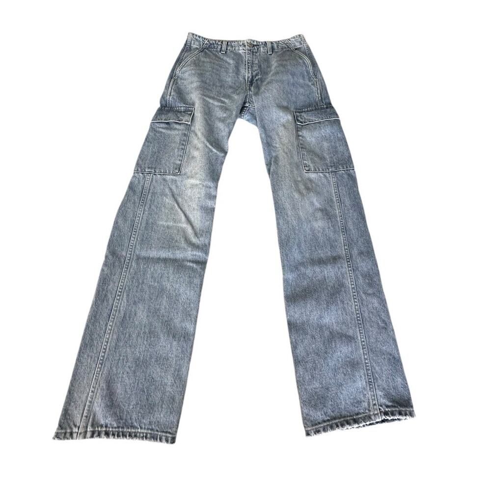 Denim Forum The 90’s Edie Lo Rise Cargo Jeans Size 27 (30x28)